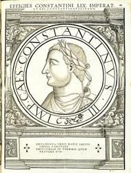 ローマの東西の司令官による古代の硬貨の最も真実な画像からなる、チューリッヒのアンドレアスゲスナーによって印刷されたルドルフヴィッセンバッハの彫刻、15